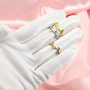 Keepsake Breast Milk 2x4MM Marquise Ring Settings Tree Branch Leaf Resin Solid 14K Gold DIY Ring Blank Band for Gemstone 1294332-1