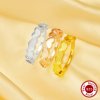 6 Stones Keepsake Breast Milk Resin Heart Bezel Ring Settings,Solid 925 Sterling Silver Rose Gold Plated Ring,DIY Ring Supplies 1295033