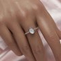 Keepsake Breast Milk Resin Oval Bezel Ring Settings,Solid 14K 18K Gold Ring,Simple Twist Bezel Ring,DIY Ring Supplies For Gemstone 1222089