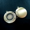 5pcs 20mm setting size vintage brass bronze locket pendant,photolocket,round locket,photo locket 1111004