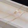 0.9MM Solid 18K Yellow Gold Necklace,Au750 Necklace,18K Gold Cable Necklace with Extension Chian,16''+2'' 1315022