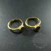 5pcs Screw Change Series 8mm screwed top bezel basic gold plated brass DIY ring supplies jewelry findings 1215009