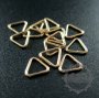 10pcs 22gauge 0.64x5mm 14K gold filled high quality color not tarnished triangle jump ring DIY jewelry supplies findings jumpring 1545010