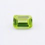 1Pcs Rectangle Emerald Cut Green Peridot August Birthstone Faceted Cut Loose Gemstone Natural Semi Precious Stone DIY Jewelry Supplies 4170012