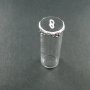 5pcs 40x15mm round glass tube bottle in silver bezel tray DIY wish vial pendant charm DIY supplies 1820169