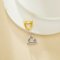 8MM Heart Prongs Bezel Pendant Settings,Yellow Gold Plated Stainless Steel Pendant Charm,Minimalist Heart Pendant,Simple Pendant Blank fro Faceted Stone 1431452