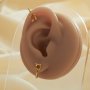 5MM Round Prong Clip Earrings Settings,Solid 925 Sterling Silver Rose Gold Plated Earrings,Minimalist Round Earrings,DIY Earrings Supplies 1706219