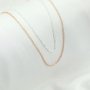 16-18Inches Simple O Ring 925 Sterling Solid Silver Necklace Chain DIY Supplies 1320017