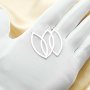 16x40MM Marquise Pendant Charm,Solid 925 Sterling Silver Frame Charm,Minimalist Charm,DIY Jewelry Supplies 1820337