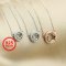 1Pcs 5-8MM Gems Cz Stone Round Prong Bezel Se...