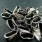 20pcs 4x9mm stainless steel pendant charm bail DIY supplies jewelry necklace findings 1535001