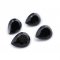 5Pcs Natural Pear Drop Black Onyx Faceted Cut Loose Gemstone Nature Semi Precious Stone DIY Jewelry Supplies 4150015