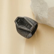 Coffin Stainless Steel Ring,Stainless Steel Coffin Baptism Ring,Religious Ring,Men's Ring,DIY Ring Supplies 1295006