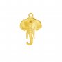 3MM Keepsake Breast Milk Resin Round Bezel Pendant Settings,Yellow Gold Plated Stainless Steel Elephant Pendant Charm,DIY Pendant Blank 1411430