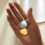 22MM Triangle Bezel Stainless Steel Pendant Settings,Yellow Gold Silver Pendant Charm,Minimalist Triangle Pendant,DIY Pendant Supplies 1431528