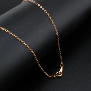 1.3MM 14K Rose Gold Filled Necklace O Chain DIY Supplies Findings 1329004