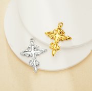 Keepsake Breast Milk Resin Cross Bezel Pendant Settings,Art Deco Stainless Steel Cross Pendant Charm,DIY Pendant Supplies 1431540