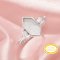 6x12MM Keepsake Breast Milk Resin Hexagon Bezel Ring Settings,Solid Back 14K 18K Gold Ring,Vintage Styles Art Deco Ring,DIY Ring Supplies 1295061