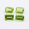 5Pcs Rectangle Emerald Cut Green Peridot August Birthstone Faceted Cut Loose Gemstone Natural Semi Precious Stone DIY Jewelry Supplies 4170012