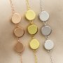 6MM Round Keepsake Breast Milk Bezel Settings for Resin Solid 925 Sterling Silver Rose Gold Plated DIY Pendant Bezel with Necklace Chain 18''+2'' 1411304