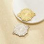 Keepsake Breastmilk Stainless Steel Round Bezel Pendant With Two Loops,Flower Art Deco Round Pendant Charm,Silver Gold Pendant,DIY Pendant Supplies 1411442