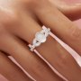 6x8MM Keepsake Breast Milk Resin Oval Bezel Ring Settings,Tree Branch Leaf Solid 9K 14K 18K Gold Ring,Pave CZ Stone Ring,DIY Ring Supplies 1222124