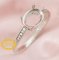 Oval Prong Ring Setttings Breast Milk Resin Memory Jewelry Solid 14K 18K Gold DIY Ring Blank Wedding Band with Moissanite 1224050-1