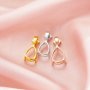 Pear Prong Pendant Settings,Solid 14K 18K Gold Pendant,Art Deco Pear Pendant,DIY Pendant Supplies For Gemstone 1431508