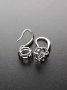 1Pair 5-8MM Round Solid 925 Sterling Silver DIY Prong Hook Earrings Settings Bezel 1702196