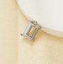 6x8MM Rectangle Prongs Bezel Pendant Settings With Loop,Stainless Steel Rectangle Pendant Charm,Minimalist Pendant,DIY Pendant Blank 1431460