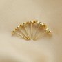 3-6MM Round Breast Milk Resin Cup Studs Earrings Settings,14K Gold Filled Studs Earrings Bezel,DIY Jewelry Supplies 1706100