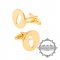 1Pair O 18MM Initial Letter Alphabet Gold Color Brass Novelty Cufflinks Fashion Sleeve Buttons Shirt Cuff Links 8613003O