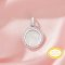 Keepsake Breast Milk Resin Round Bezel Pendant Settings,Solid 14K 18K Gold Pendant,Minimalist Art Deco Round Pendant,DIY Pendant Supplies 1411438