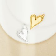 10x18MM Keepsake Breast Milk Resin Heart Bezel Pendant Settings,Simple Stainless Steel Heart Pendant Charm,DIY Pendant Supplies 1431536