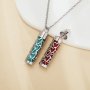 Hollow Heart Aroma Diffuser Pendnat Necklace Stainless Steel Perfume Diffuser with Sponge 1190071