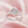 Keepsake Breast Milk Resin Oval Ring Bezel Settings,Solid 14K 18K Gold Birthstone Ring,Solid Back Oval Ring,Art Deco Ring,DIY Ring Supplies For Gemstone 1222086