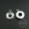 12pcs 10mm round setting bezel vintage style silver color DIY pendant charm tray supplies 1411181-1