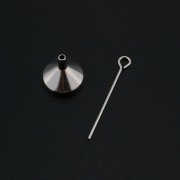 1Pcs Tiny Metal Funnel Tool for Cremation Pendant Jewelry 11x12MM Stainless Steel 1507037