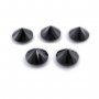 5Pcs Natural Round Black Onyx Faceted Cut Loose Gemstone Nature Semi Precious Stone DIY Jewelry Supplies 4110170