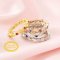 Solid 18K Gold Full Band Keepsake Marquise Breast Milk Ring Bezel Ring Settings Resin 2x4MM Bezel 2mm Birthstone Stackable Ring DIY 1294267