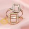 Keepsake Breast Milk Rectangle Halo Prong Ring Settings Resin Solid 14K Gold Moissanite Accents DIY Ring Blank Band 1294151-1