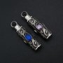 1Pcs Stainless Steel Tube Keepsake Ash Canister Cremation Urn Wish Vial Pendant Prayer Purfume Box 10x38MM Antiqued Silver 1190021