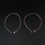 1Pcs 1MM Rose Gold Plated Solid 925 Sterling Silver Cable Chain Necklace for DIY Jewelry 18Inches 1320005