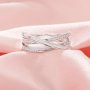 1MM Channel Keepsake Breast Milk Resin Channel Ring Settings,Infinity Solid 925 Sterling SilverRing,Moissanite Art Deco Ring,DIY Ring Supplies 1294927