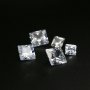 1Pcs Multiple Size Square Princess Cut Moissanite Stone Faceted Imitated Diamond Loose Gemstone for DIY Engagement Ring D Color VVS1 Excellent Cut 4140014