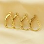 1Pair 8x15MM Minimalist DIY Leverback Earrings Hooks,14k Gold Filled Earrings Hooks,Simple Earrings Hook 1525009