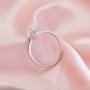 Pear Prong Ring Settings,Solid 14K 18K Gold Ring,Art Deco Minimalist Pear Ring,DIY Ring Supplies For Gemstone 1295088