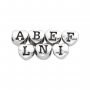6MM Initial Letter Heart Beads Charm,Alphabet Charm with 2.5MM Hole,Solid 925 Sterling Silver Charm,Hole Bead,DIY Custom Name Charm,DIY Jewelry Making 1431143