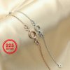 1Pcs Oval Prong Bezel Bracelet Settings Tree Branch Rose Gold Plated Solid 925 Sterling Silver Tray for Gemstone 6''+1.6'' 1900243