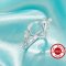 Pear Prong Ring Settings,Bypass Shank Solid 925 Sterling Silver Ring,Tree Branch Leaf Art Deco DIY Ring Supplies 1295042-1